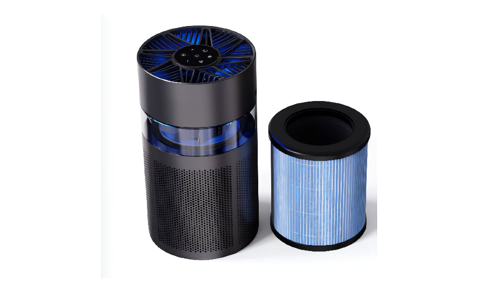 HEPA Air Purifier, Essential Oil Diffuser, Bluetooth Speaker & Ambient Light